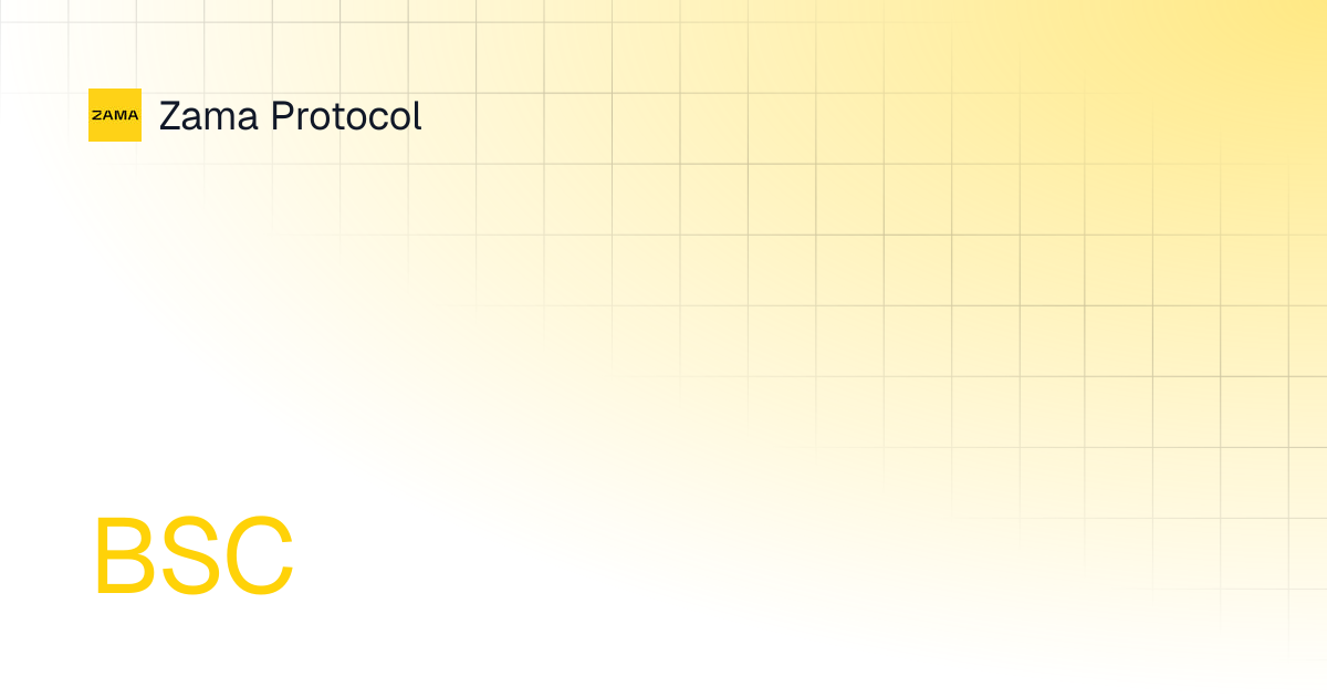 BSC | Protocol Apps | Zama Protocol